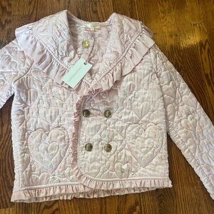 NWT LoveShackFancy jolyn jacket in dusted pedals